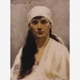 Pedro Weingärtner, Figura Feminina, ÓLEO SOBRE MADEIRA