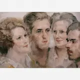 Eliseu Visconti, A Família do Artista, ÓLEO SOBRE MADEIRA