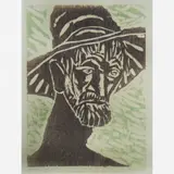 Oswaldo Goeldi, Cabeça, Xilogravura
