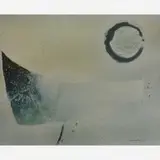 Wakabayashi, Lua (Azul), Óleo sobre tela