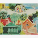 Paisagem em Dia de Sol by Cícero Dias, Óleo sobre tela, offered Aug 2006