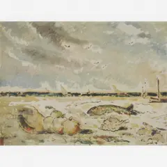 Natureza-Morta e Mar by De Pisis, ÓLEO SOBRE MADEIRA, offered Aug 2006