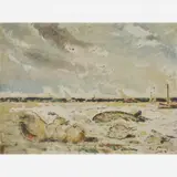 De Pisis, Natureza-Morta e Mar, ÓLEO SOBRE MADEIRA