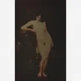 Salinas, Nu Feminino, ÓLEO SOBRE MADEIRA