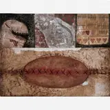 Antonio Dias, Prefiro Você, Gesso, guache e tecido sobre eucatex