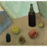 Natureza-Morta com Frutas e Garrafa by José Pancetti, Óleo sobre tela, offered Apr 2006
