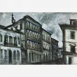 Casario by Emeric Marcier, Óleo sobre tela colado em cartão, offered Apr 2006