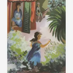 Figuras na Paisagem by Cícero Dias, Óleo sobre tela, offered Apr 2006