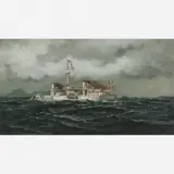 Balliester, Navio, ÓLEO SOBRE MADEIRA
