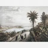 Johann Moritz Rugendas, Vue de Rio de Janeiro - prise prés de I´Eglise de Notre-Dame de la Glorie, Litografia