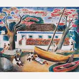 Paquetá by Di Cavalcanti, Aquarela, offered Nov 2005
