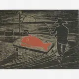 Oswaldo Goeldi, Peixe Vermelho, Xilogravura