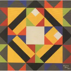 Composição Geométrica by Antônio Maluf, ÓLEO SOBRE MADEIRA, offered Nov 2005