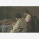 Rodolfo Chambelland, Moças Costurando, ÓLEO SOBRE MADEIRA