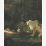 Antônio Parreiras, Interior de Floresta, ÓLEO SOBRE MADEIRA