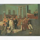 Paulo Pedro Leal, Crime no Hotel, Óleo sobre tela