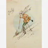 Ismael Nery, Flor dos Alpes, Aquarela e Nanquim