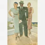 Ismael Nery, Homem e Duas Mulheres, Aquarela e Nanquim