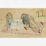 Cícero Dias, Untitled, Aquarela e Nanquim
