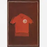 Camisa do América F.C by Rubens Gerchman, Óleo e colagem sobre tela, offered Aug 2005