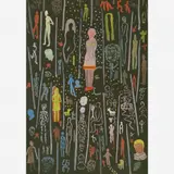 Untitled by Gessiron Alves Franco, Guache sobre cartão colado em eucatex, offered Aug 2005