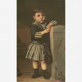 Karl Ernest Papf, Menino, Óleo sobre tela