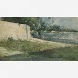 Canto da praia by Giovanni Battista Castagneto, ÓLEO SOBRE MADEIRA, offered Aug 2005