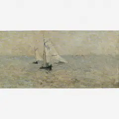 Barcos a Vela by Giovanni Battista Castagneto, Saco de Papel, cabelo e cigarro, offered Aug 2005