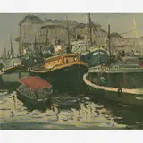 Sílvio Pinto, Tanque de pesca praça quinze, Óleo sobre tela