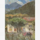 Eliseu Visconti, Solar de Teresópolis, ÓLEO SOBRE MADEIRA