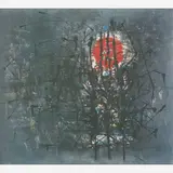 Solei et Arbes Noirs by Antônio Bandeira, Óleo sobre tela, offered Apr 2005