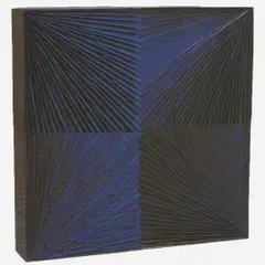 Untitled by Marcos Coelho Benjamim, Escultura de cobre pintado montado em madeira, offered Apr 2005
