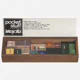 Pocket Stuff by Rubens Gerchman, Estojo de madeira e acrílico com materiais diversos, offered Apr 2005
