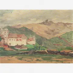 Ouro Preto e Itacolomi by Campão, ÓLEO SOBRE CARTÃO, offered Apr 2005