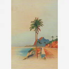 Enseada de Botafogo by Francisco Goldschmidt, Aquarela, offered Apr 2005