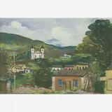 Paisagem de Sabará by Alberto da Veiga Guignard, ÓLEO SOBRE MADEIRA, offered Apr 2005