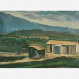 Raphael Galvez, Natureza Grandiosa ou cochilo de mulheres, ÓLEO SOBRE CARTÃO