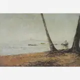 Marinha by Giovanni Battista Castagneto, ÓLEO SOBRE MADEIRA, offered Dec 2004