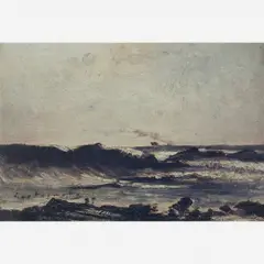 Praia em Niterói by Giovanni Battista Castagneto, ÓLEO SOBRE MADEIRA, offered Dec 2004
