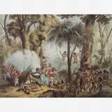 Johann Moritz Rugendas, Guerrillas, Litografia aquarelada
