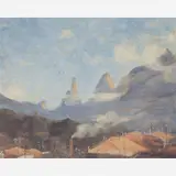 Eliseu Visconti, Teresópolis, ÓLEO SOBRE MADEIRA