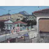 Bustamante Sá, Rua Dionísio Fernandes - Eng. de Dentro, ÓLEO SOBRE TELA