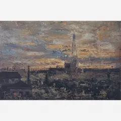 Paisagem de Paris by Teixeira Da Rocha, ÓLEO SOBRE MADEIRA, offered Dec 2004