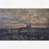 Teixeira Da Rocha, Paisagem de Paris, ÓLEO SOBRE MADEIRA