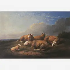 Franz van Severdonck, Ovelhas, ÓLEO SOBRE MADEIRA