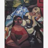 Mulheres e Gatos by Di Cavalcanti, ÓLEO SOBRE TELA, offered Dec 2004