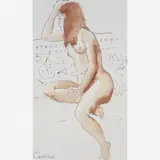 Carlos Leão, Nu, Aquarela