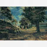 Teixeira Da Rocha, Quinta do Caju - Recolhendo o Arrastão, ÓLEO SOBRE MADEIRA