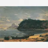 Marinha com Canoas by Hipólito Boaventura Caron, ÓLEO SOBRE TELA, offered Sep 2004