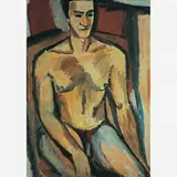 Homem Sentado by Aldo Bonadei, ÓLEO SOBRE TELA, offered Sep 2004